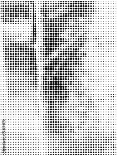 Retro Grunge Effect Vector Halftone Dots Pop Art Background Illustration
