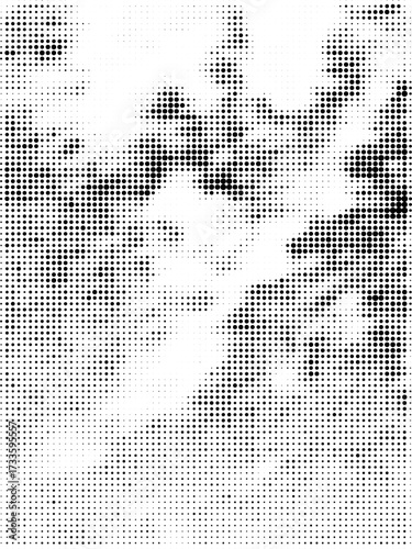 Vintage Grunge Halftone Vector Pop Art Background Illustration