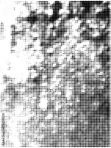 Halftone Dots Pop Art Vector Retro Grunge Background Texture