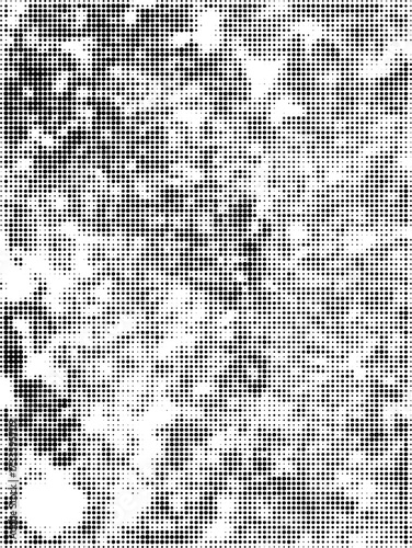 Grunge Halftone Dots Texture Pop Art Background Vector Template
