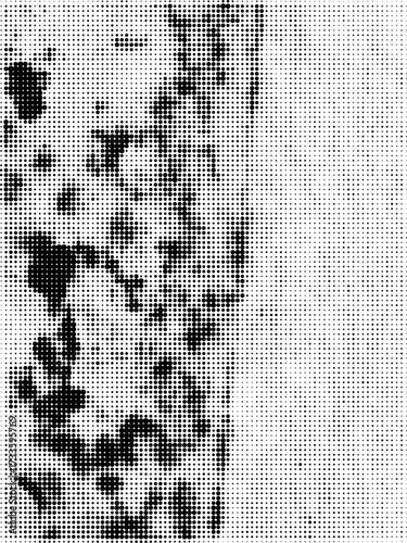 Grunge Halftone Dots Texture Pop Art Background Vector Template