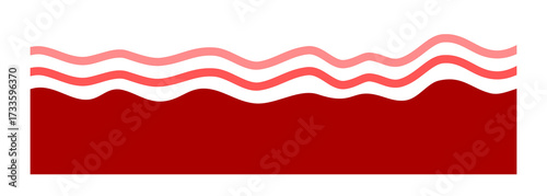 Abstract Wavy Background with Smooth Gradient Curves. Fluid Minimal Shapes for Modern Digital Design Template