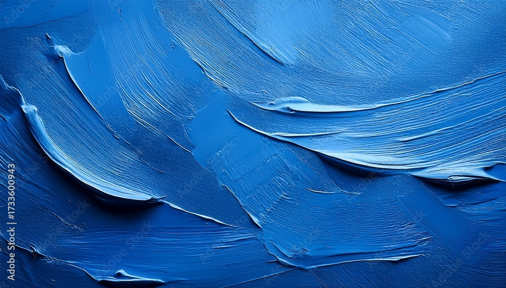 Obraz premium Blue Paint Texture On A Canvas Surface As A Background
