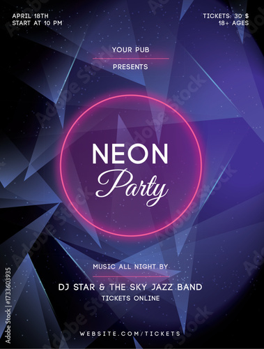 08 Abstract New Year 2018 Party Poster_print