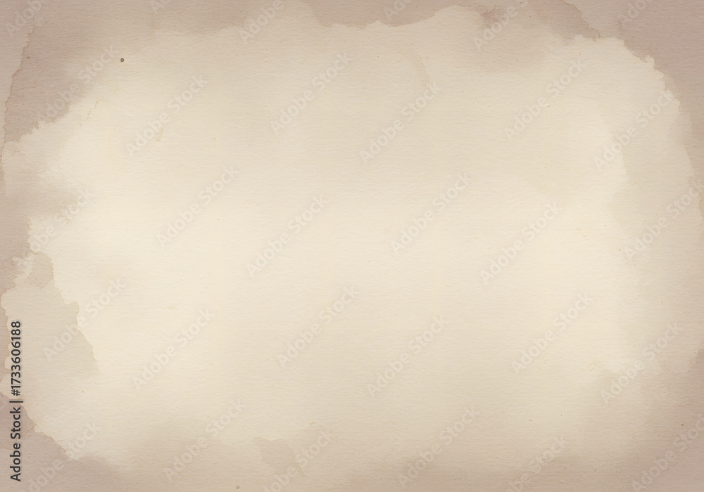 Obraz premium Aged paper texture with watercolor effect in soft neutral tones 
