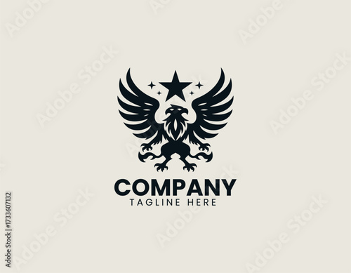 Griffin Star vector logo illustration