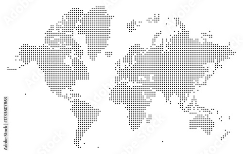 Black Dot World Maps