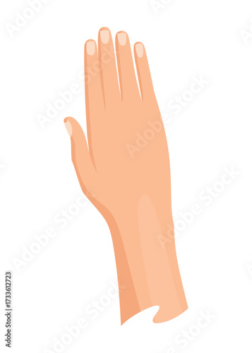 Hands injured skin and procedures of bandaging. First aid for wound. Medicine cure or treatment. First emergency help for human hand trauma