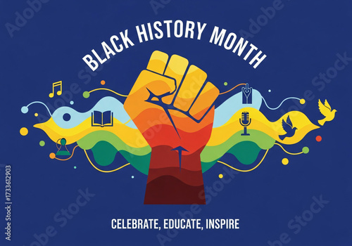 Black History Month Celebrate, Educate, Inspire, Black History Month is an annual observance dedicated to celebrating and honoring the significant history, lives, and culture of the African diaspora. 