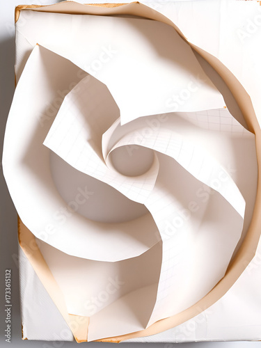Wallpaper Mural An open spiral block with white checkered paper Torontodigital.ca