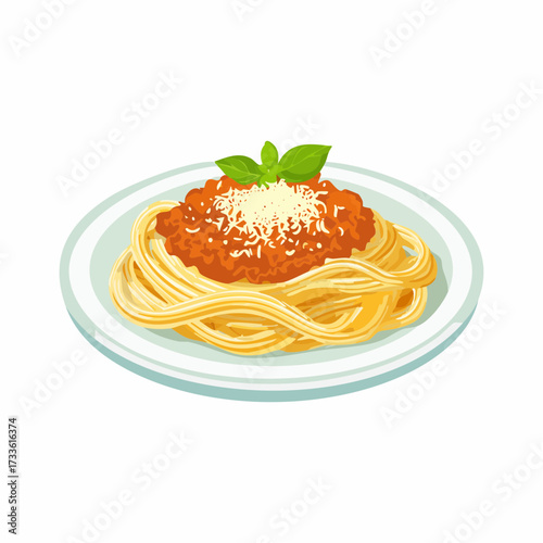 Italian pasta dish served with tomato sauce.