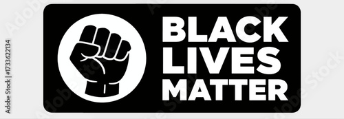 Powerful fist symbolizing unity and strength for Black Lives Matter movement
