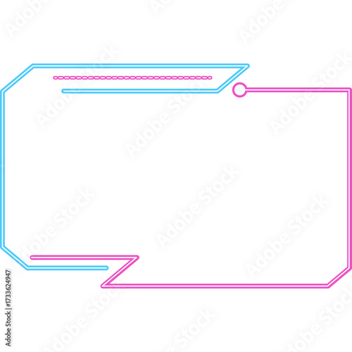 Neon Tech Futuristic Frame