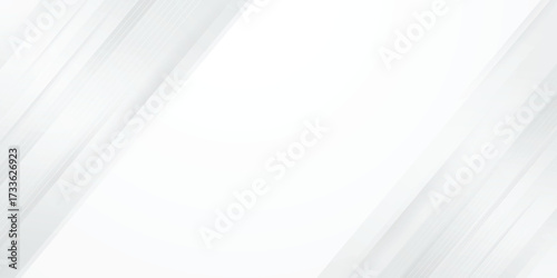 White background futuristic modern style illustration banner design