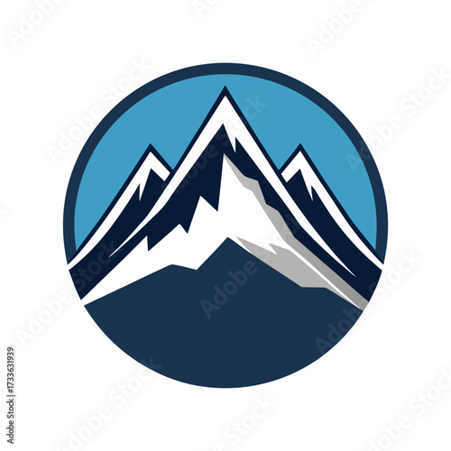 Mountain peaks logo