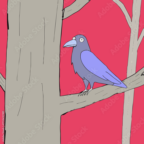 vector illustration of a bird