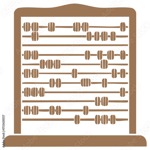 Traditional Abacus Tool for Mathematics Calculation and Counting