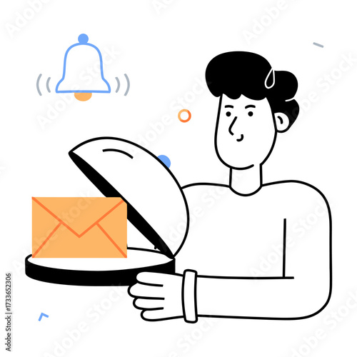 Urgent notifications alert and new message received, signaling important communication and timely updates for digital engagement and productivity