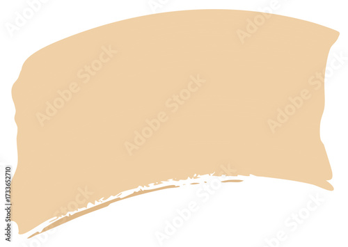 Creamy beige paint smear with subtle texture artistic brush stroke