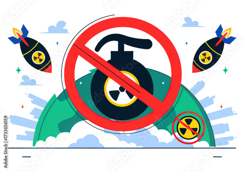 Powerful visual symbolizing the urgent global plea to ban nuclear weapons and prevent catastrophic warfare, highlighting peace and disarmament initiatives for a safer future.