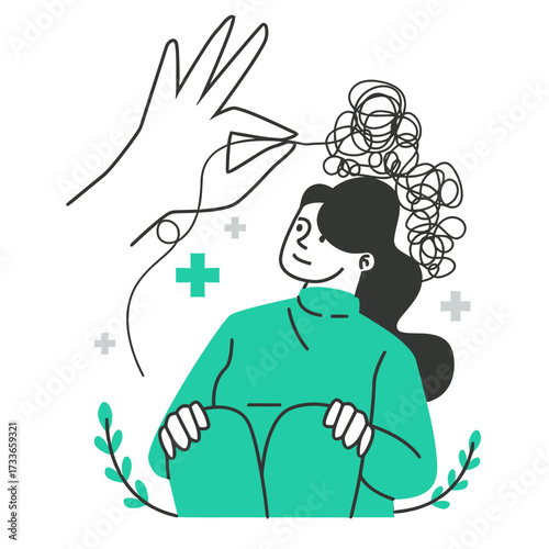 Feeling overwhelmed and anxious, a person finds clarity and hope through supportive guidance and mental wellness practices.