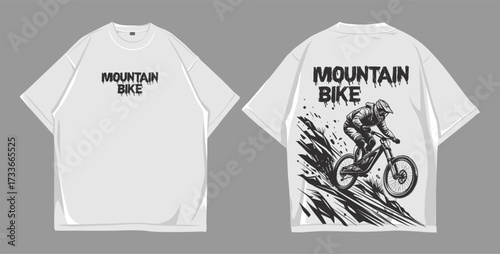 Mountain Bike Extreme Ride T-Shirt Design