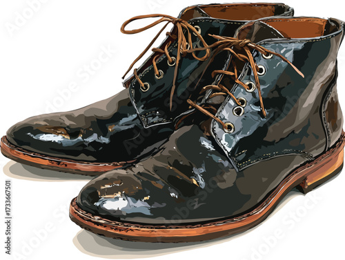 shoes vector art
