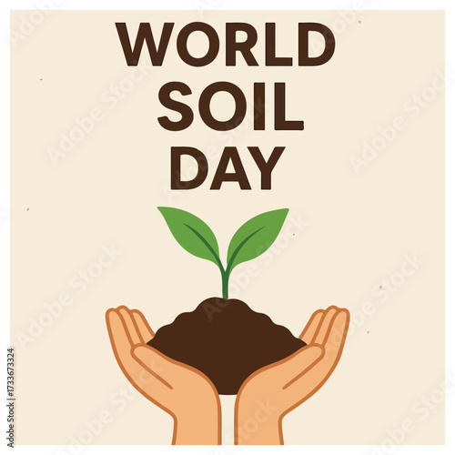 World Soil Day Flyer Design with Sustainable Agriculture Awareness Theme