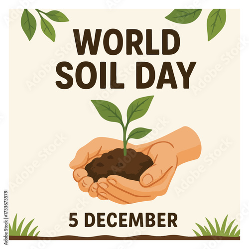 World Soil Day Flyer Design with Sustainable Agriculture Awareness Theme