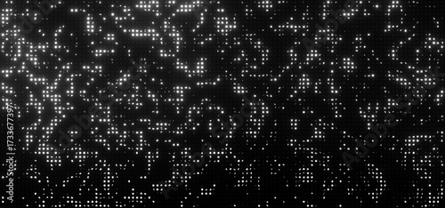 Festive White Lights Glittering Background for Christmas Celebrations