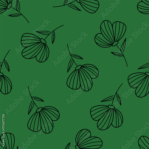 Exotic hand drawn flowers, seamless patterns with floral for fabric, textiles, clothing, wrapping paper, cover, banner, home decor, abstract backgrounds. Vector illustration
