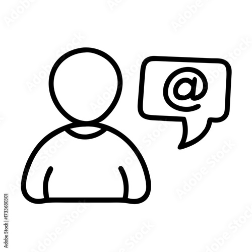 User account user with email icon transparent background