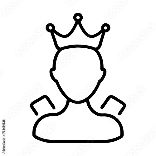 User account user with crown icon transparent background
