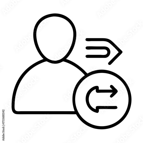 User account user-with logout arrow icon transparent background