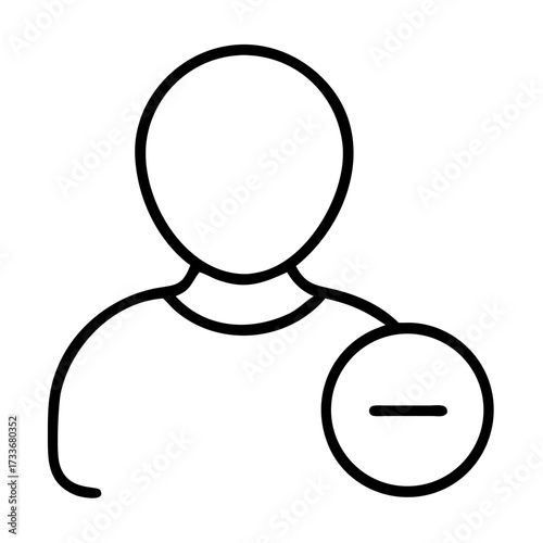 User account user with minus icon transparent background