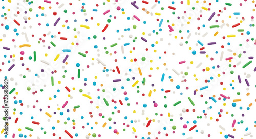 A vibrant and festive background filled with a multitude of colorful sprinkles.