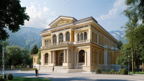 Majestic Mountainside Mansion: Architectural Marvel in the Alps
