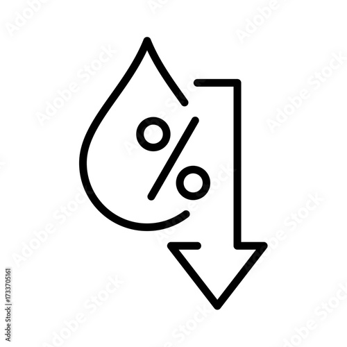 Air Humidity icon stock illustration