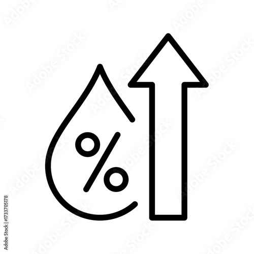 Air Humidity icon stock illustration