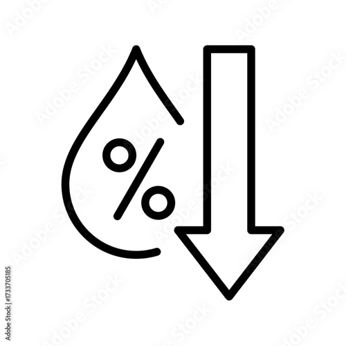 Air Humidity icon stock illustration