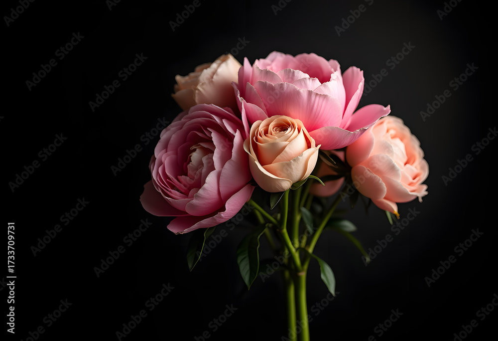 Fototapeta premium Pink and Peach Blooms