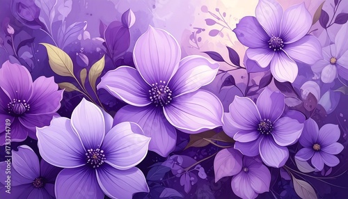 Lush purple floral display