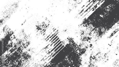 grunge overlay texture with abstract monochrome distressed pattern scratches dust cracked surface vintage old retro background