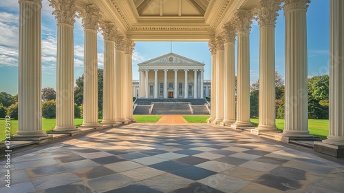 Wallpaper Mural Majestic Colonnade and Neoclassical Building Torontodigital.ca