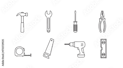 Vector art of tools