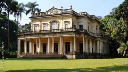 Wallpaper Mural Majestic Brazilian Mansion: A Glimpse into History Torontodigital.ca