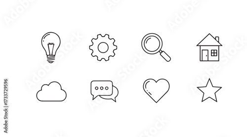 Vector art of icon set