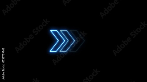Neon arrow sign animation. directional neon arrow icon Neon Arrow Sign Animation Directional arrow Icon Motion