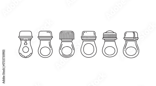Vector art of spice containers