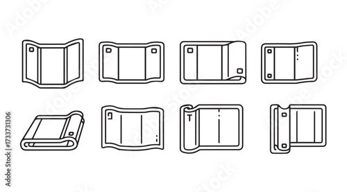 Vector art of foldable phone
